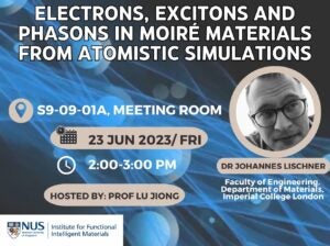 Henry Lischner Electrons, excitons and phasons in moiré materials from atomistic ...